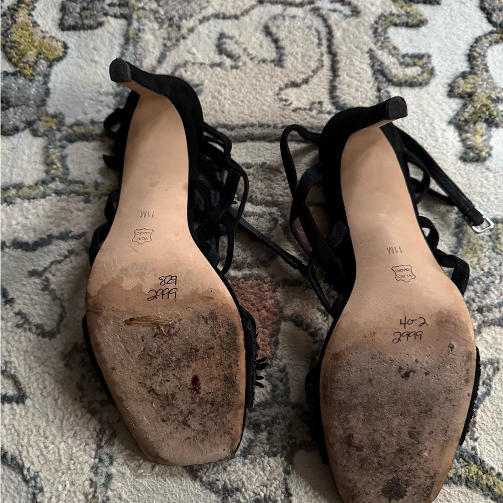Donald J. Pliner Black Strappy Heels - Picture 5 of 13